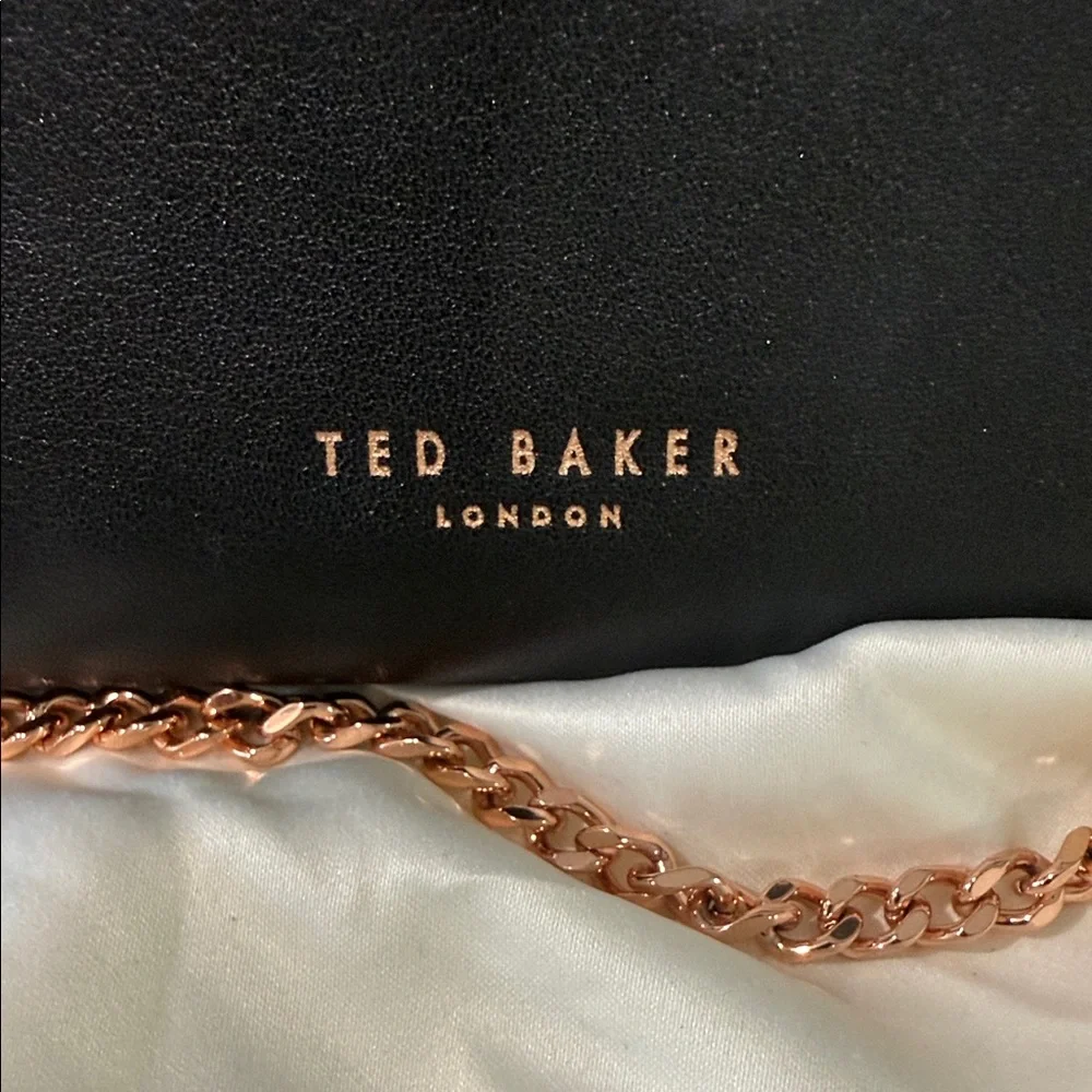 Ted Baker Black Pearl-Stud Bag Rose Gold + Pearls - Picture 10 of 16